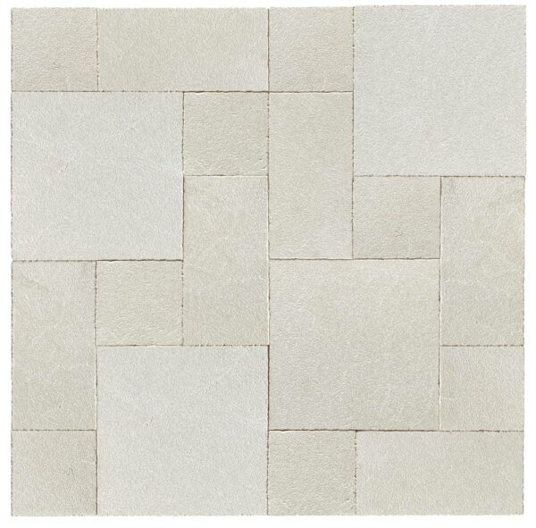 Antalya Cream Marble Roman Pattern Leathered Paver 3cm