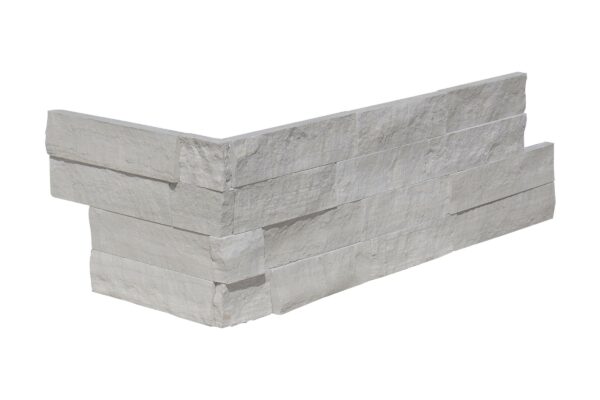 Haisa Limestone 6X18 Splitface Ledger Panel Corner