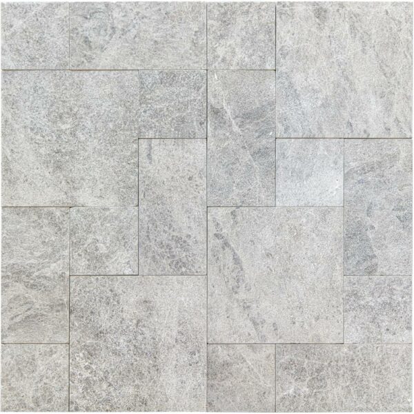 Tundra Marble Roman Pattern Leathered Paver 3cm