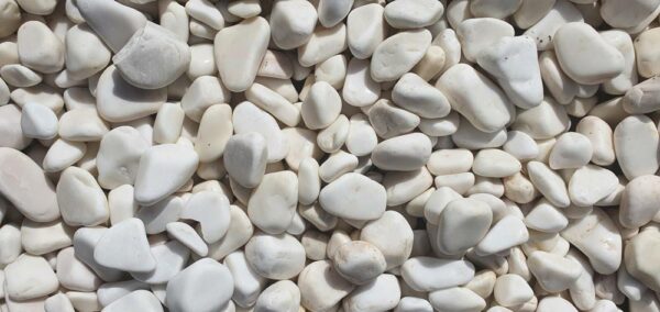 Bright White Natural Pebbles